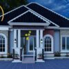 Our latest 4 bedroom bungalow design *Living room *Dinning area *Kitchen+pantry *3 bedroom+master's bedroom